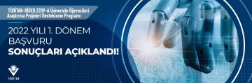 Üniversite Öğrencileri Araştırma Projeleri Destekleme Programı 2022/1 Dönemi Bilimsel Değerlendirme Sonuçları Açıklandı