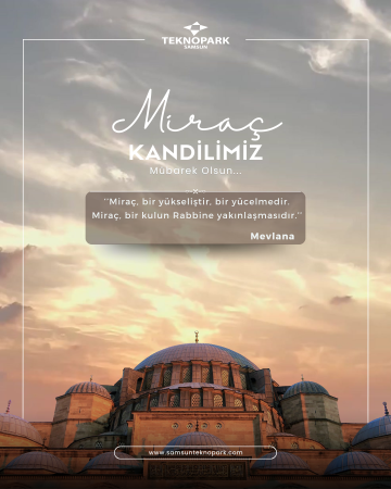 Miraç Kandilimiz mübarek olsun.