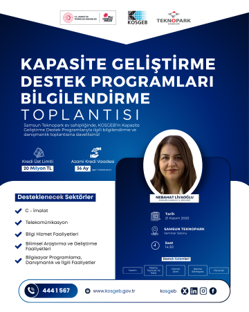 Kapasite Geliştirme Destek Programı Bilgilendirme Toplantısına Davetlisiniz!